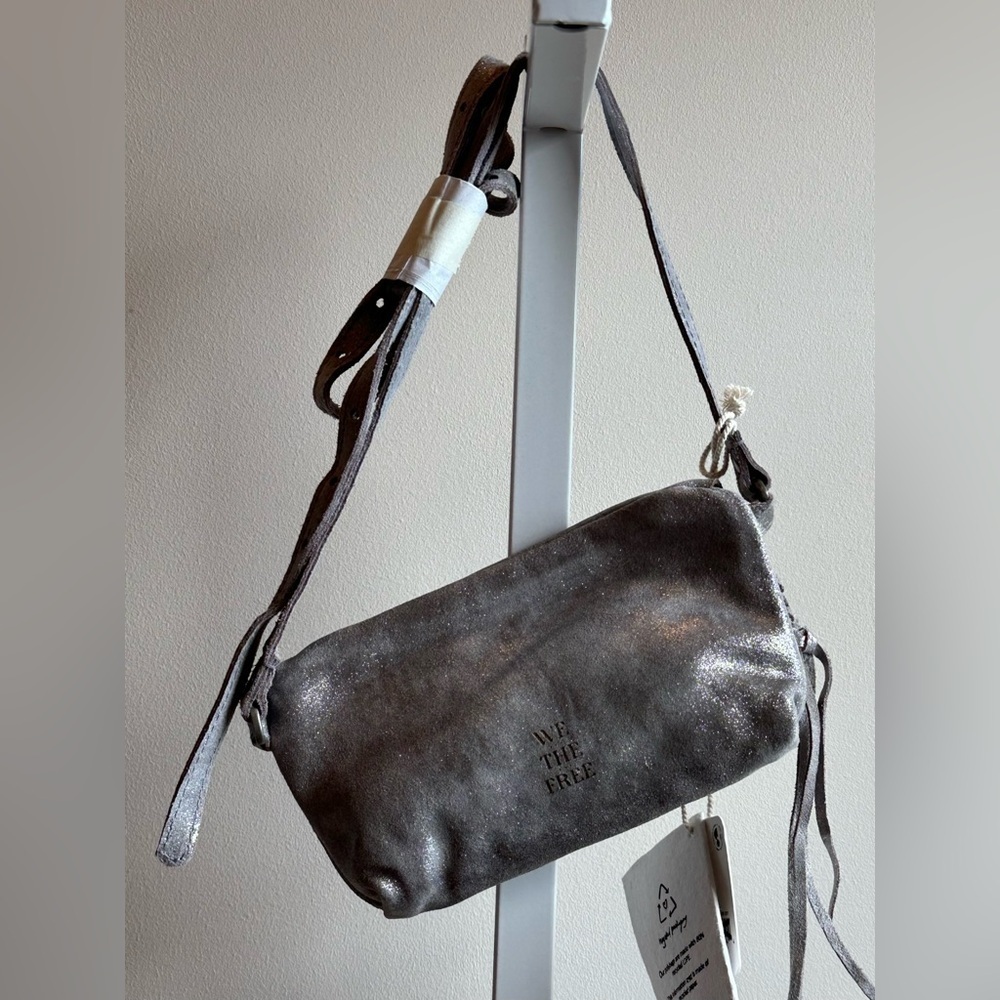 NWT We The Free Rider Pyrite Crossbody Smoke Silver - Picture 4 of 6